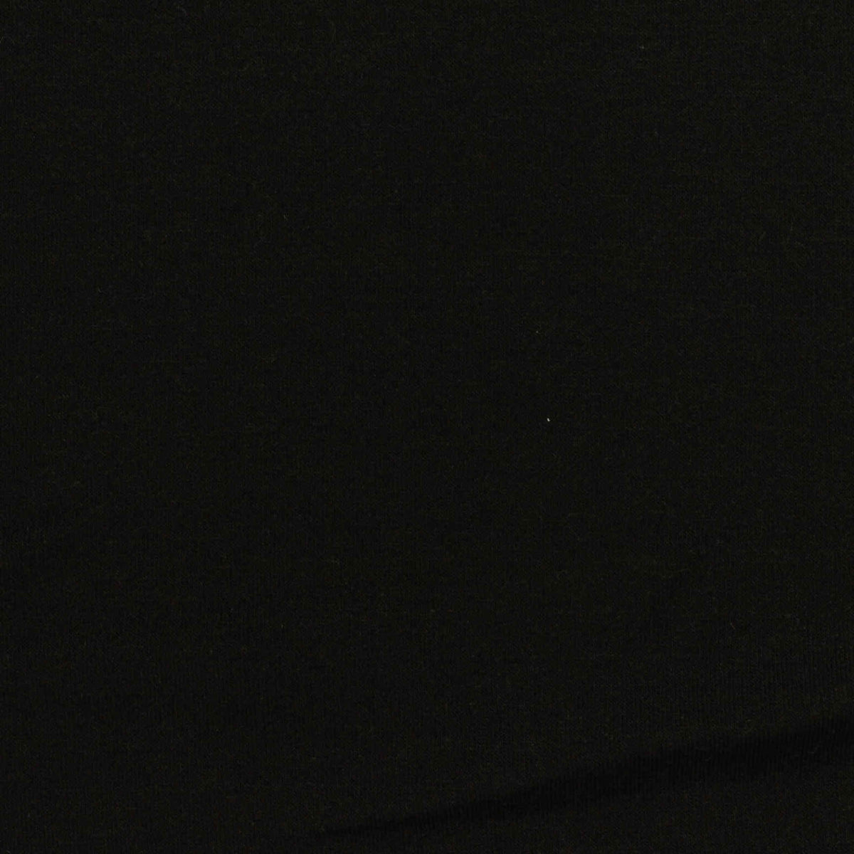 Brushed Polyester Modal Stretch French Terry Fabric, 245 gsm, 162 cm — Black