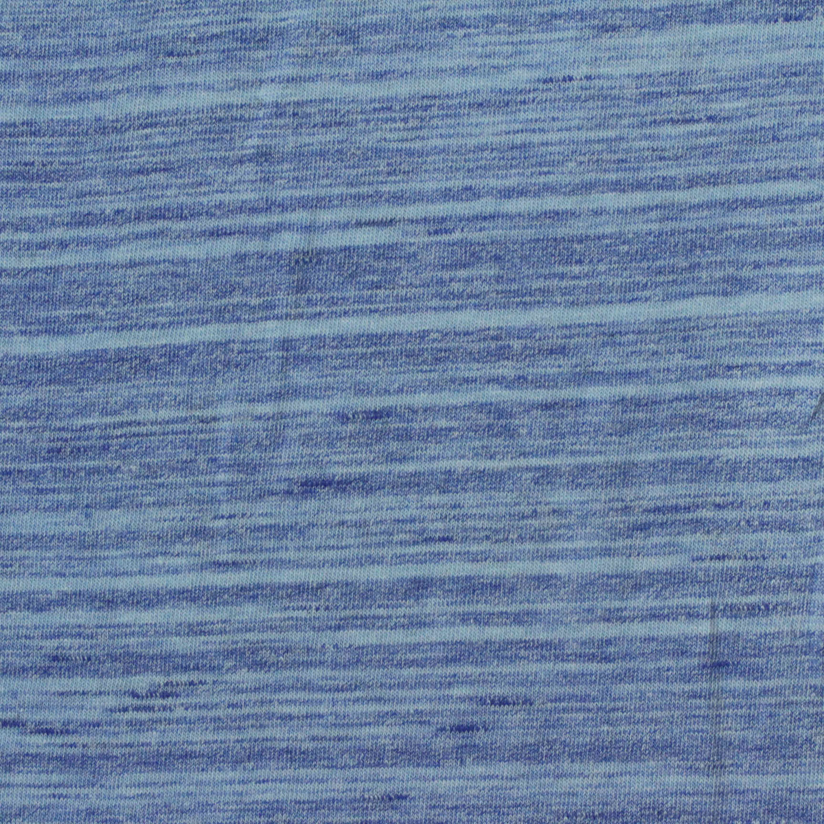 Blue Heathered-Marl Jersey Knit, Cotton-Poly, 160 gsm