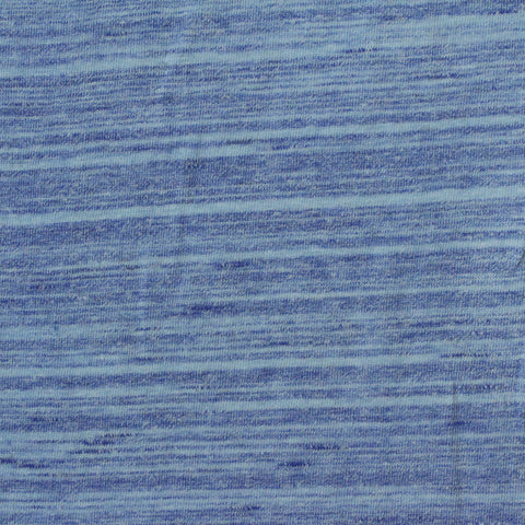 Blue Heathered-Marl Jersey Knit, Cotton-Poly, 160 gsm