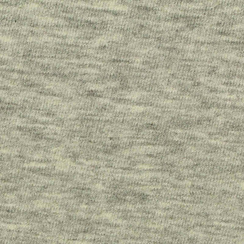 Grey Heather French Terry, Cotton, 303 gsm