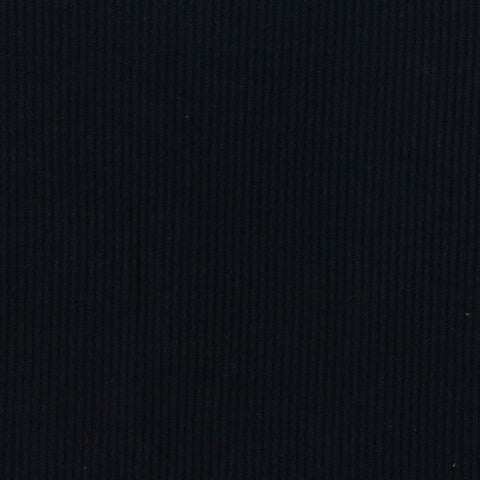 Cotton Polyester Rib Knit Fabric, 240 gsm, 149 cm — Black