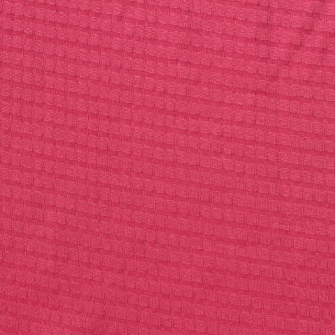 Pink Tone-on-Tone Square Jacquard, Polyester