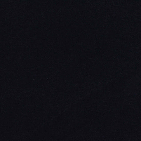 Brushed Polyester Modal Stretch French Terry Fabric, 245 gsm, 160 cm — Black