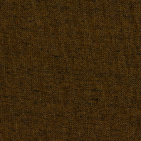 Brown Marl Interlock Knit, Cotton-Poly