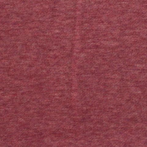 Red Marl French Terry, Cotton-Poly, 240 gsm, 154 cm