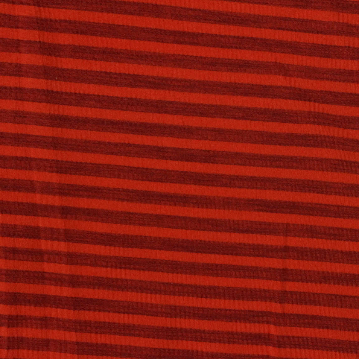 Red Horizontal-Stripe Jersey Knit, Polyester, 140 gsm