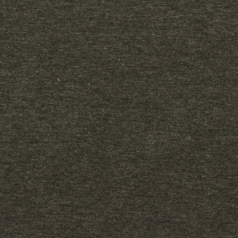 Dark Green Marl Jersey Knit, Cotton-Modal