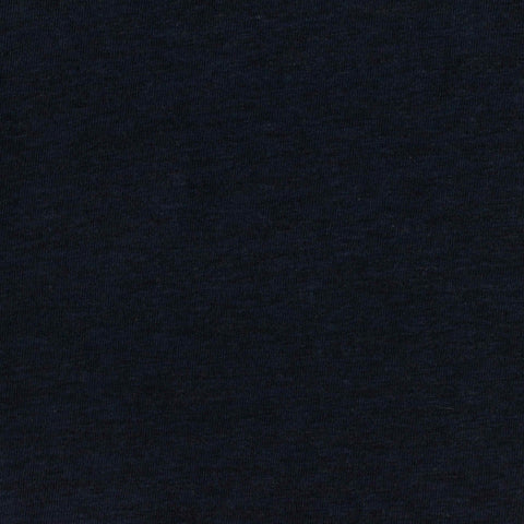 Dark Blue Heather Knit, Cotton-Poly