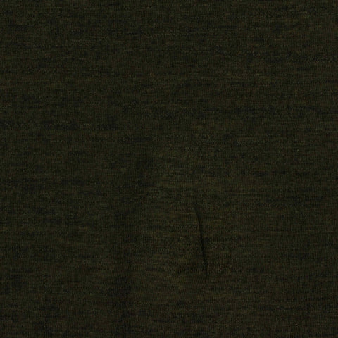 Dark Green Marl Jersey Knit, Cotton-Poly, 170 gsm