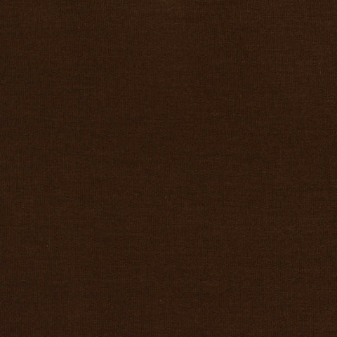 Brushed Polyester Modal Stretch French Terry Fabric, 245 gsm, 157 cm — Brown