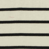 Black Horizontal-Stripe Jersey Knit, Cotton — texture
