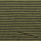 Striped Polyester Stretch Jersey Knit Fabric, 140 gsm, 157 cm — Khaki