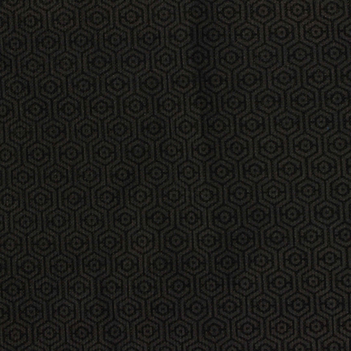 Black Tone-on-Tone Interlock Knit, Poly-Cotton