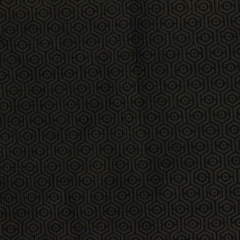 Black Tone-on-Tone Interlock Knit, Poly-Cotton