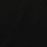 Brushed Polyester Stretch Jersey Knit Fabric, 280 gsm, 175 cm — Black