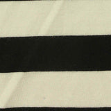 Black Horizontal-Stripe Jersey Knit, Viscose — texture