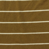 Mustard Horizontal-Stripe French Terry, Viscose