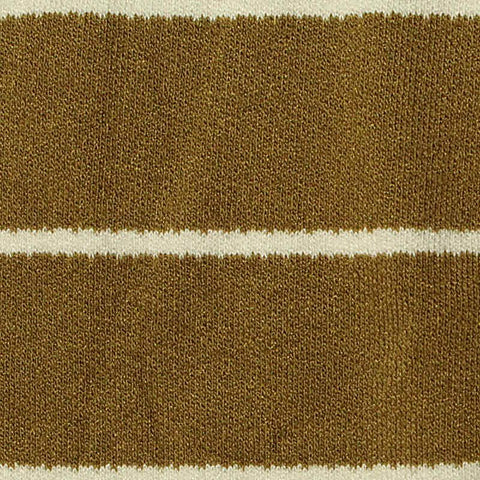 Mustard Horizontal-Stripe French Terry, Viscose