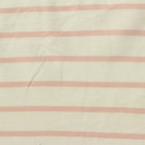 Pink Horizontal-Stripe Jersey Knit, Cotton