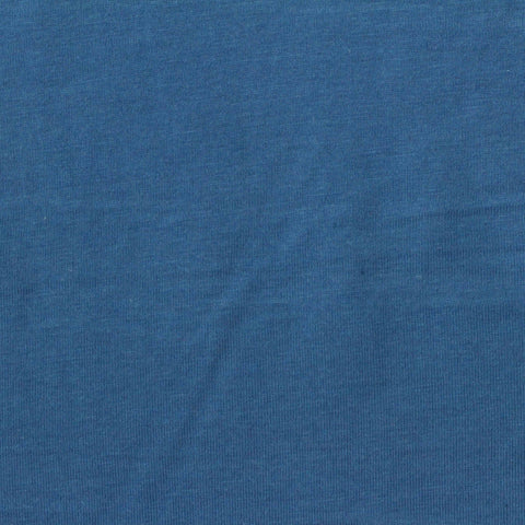 Cotton Polyester Jersey Knit Fabric, 174 gsm, 160 cm — Blue
