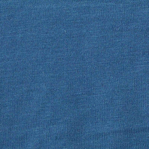 Cotton Polyester Jersey Knit Fabric, 174 gsm, 160 cm — Blue