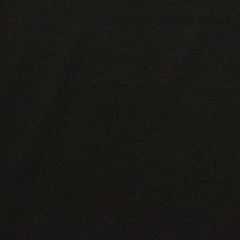 Polyester Cotton Jersey Knit Fabric, 140 gsm — Black, ref EF-236356