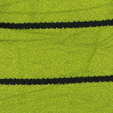 Black Horizontal-Stripe Linen-Look, Viscose — texture