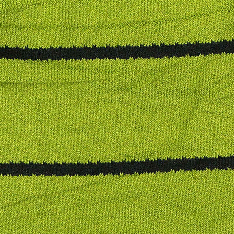Black Horizontal-Stripe Linen-Look, Viscose, 215 gsm