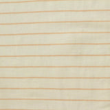 Peach Horizontal-Stripe Interlock Knit, Viscose-Nylon