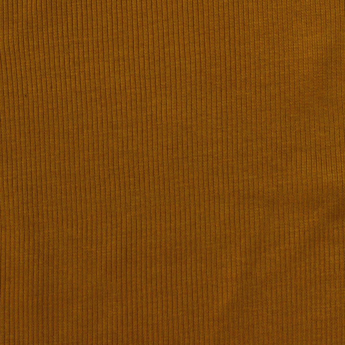 Cotton Polyester Stretch Rib Knit Fabric, 281 gsm — Khaki