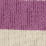 Purple Horizontal-Stripe Interlock Knit, Poly-Viscose — texture