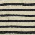Cream Horizontal-Stripe Knit, 117 gsm