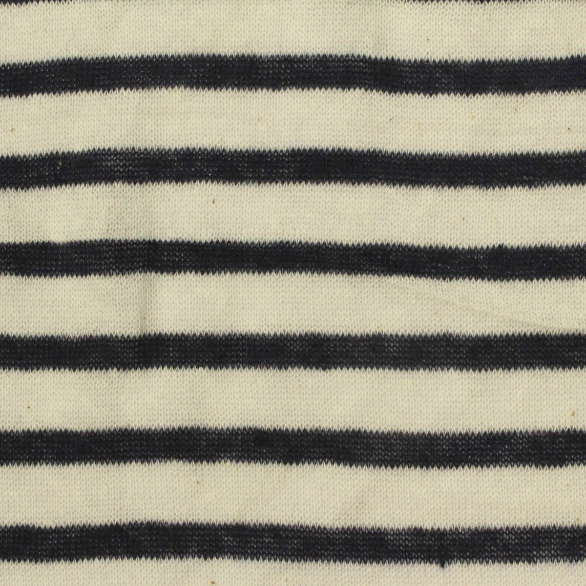 Cream Horizontal-Stripe Knit, 117 gsm