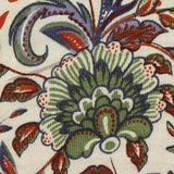 Green Bold-Floral Jersey Knit, Viscose — texture
