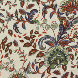 Green Bold-Floral Jersey Knit, Viscose