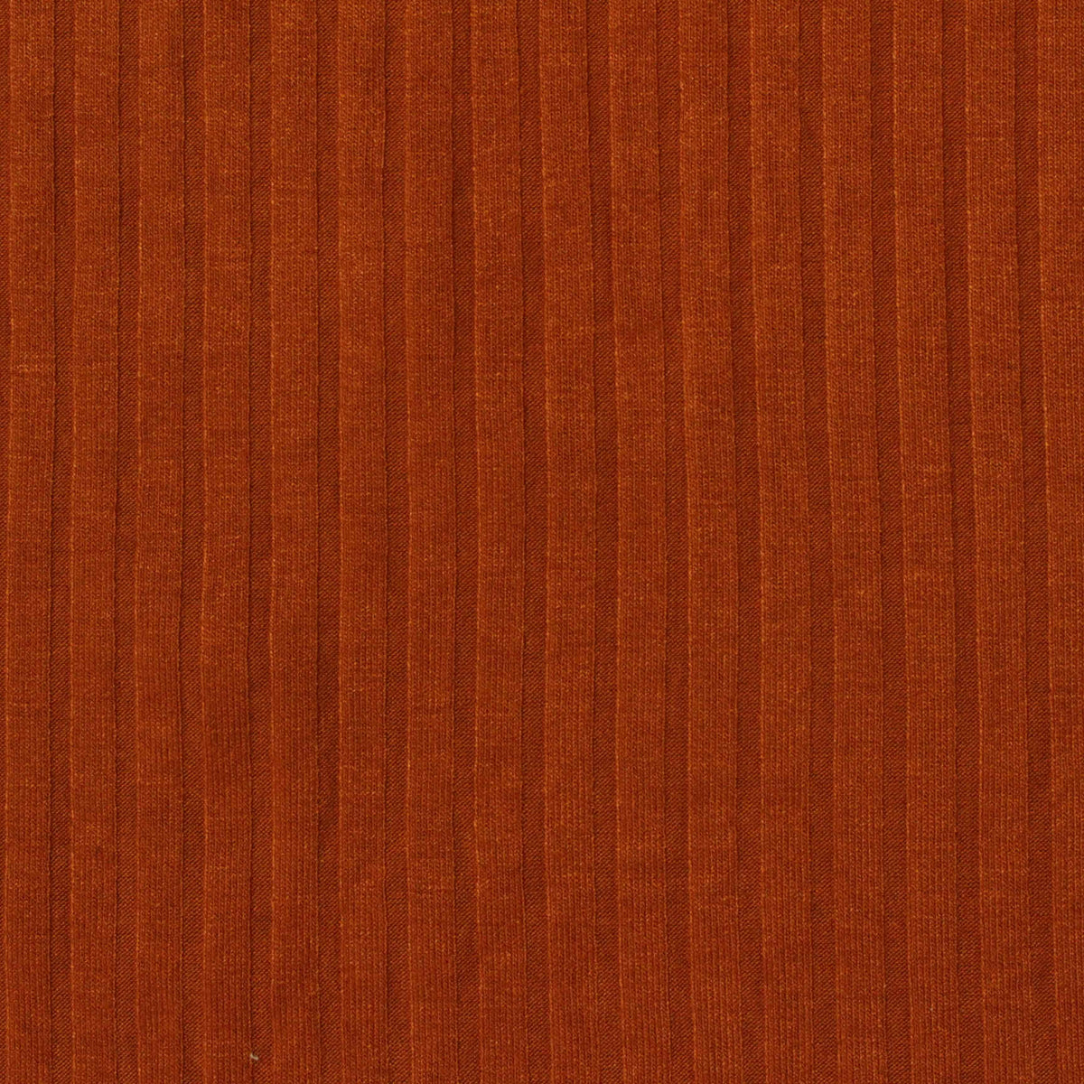 Viscose Stretch Rib Knit Fabric, 204 gsm — Orange