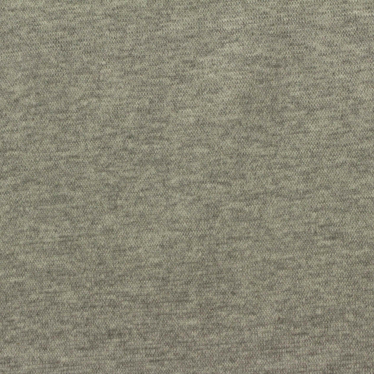 Heathered Grey Marl Rib Knit, Poly-Cotton, 275 gsm