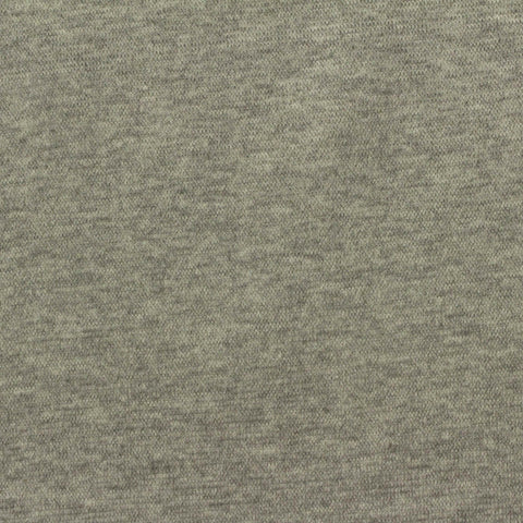 Heathered Grey Marl Rib Knit, Poly-Cotton, 275 gsm