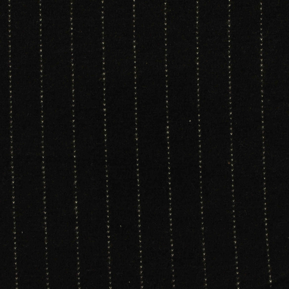 White Vertical-Pinstripe Ponte Knit, Poly-Viscose