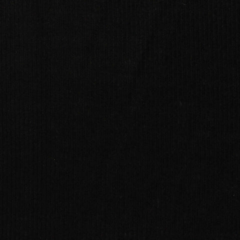 Polyester Viscose Rib Knit Fabric, 160 gsm — Black, ref EF-236482