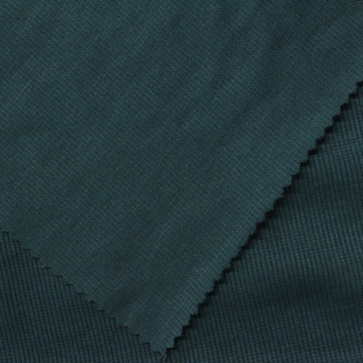 Striped Polyester Stretch Rib Knit Fabric, 360 gsm — Green