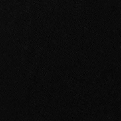 Viscose Stretch Rib Knit Fabric, 203 gsm — Black