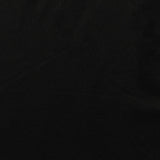 Polyester Stretch French Terry Fabric, 230 gsm — Black