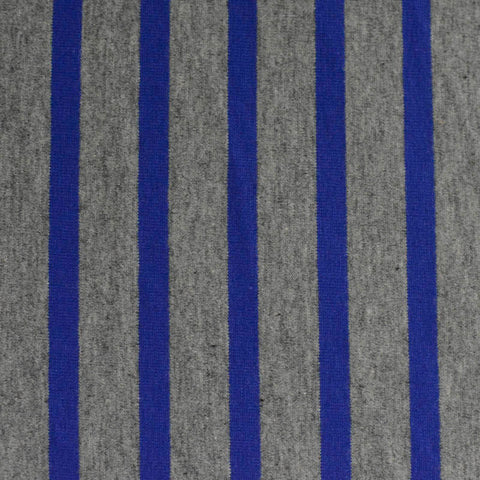 Blue Stripes Jersey Knit, Cotton