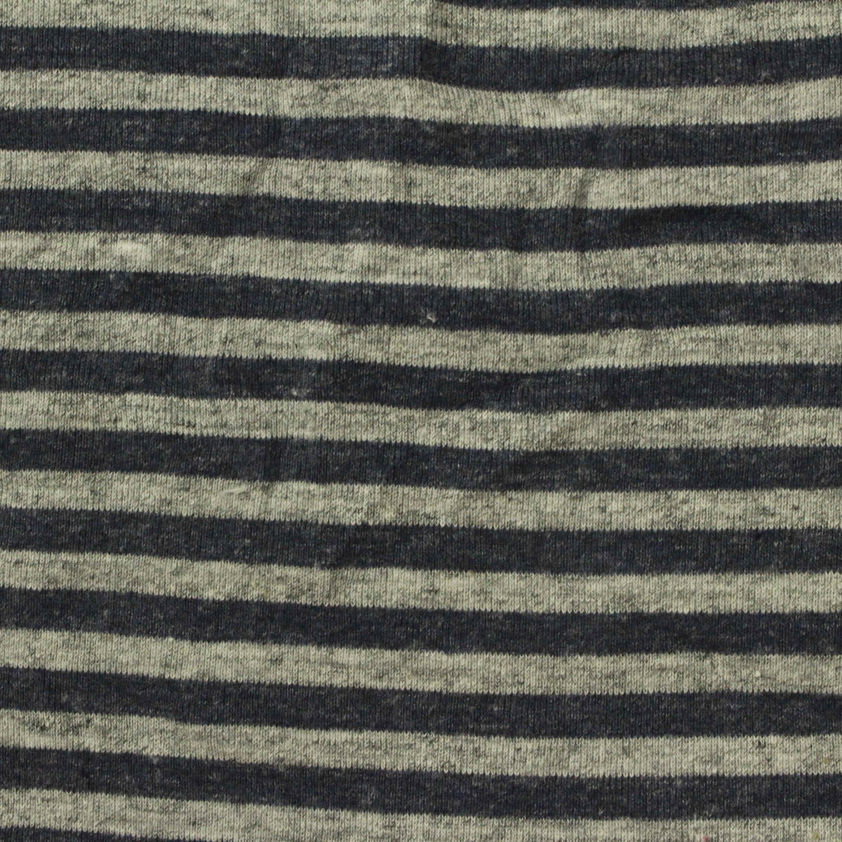 Dark Grey Stripes Rib Knit, Cotton, 220 gsm