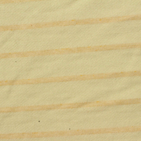 Yellow Horizontal-Stripe French Terry, Cotton