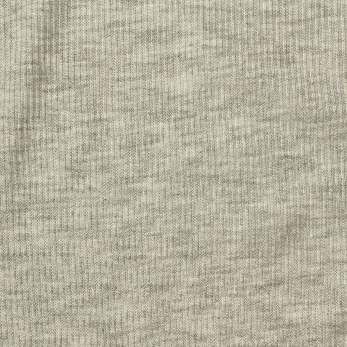 Light Grey Marl Rib Knit, Poly-Viscose, 160 gsm