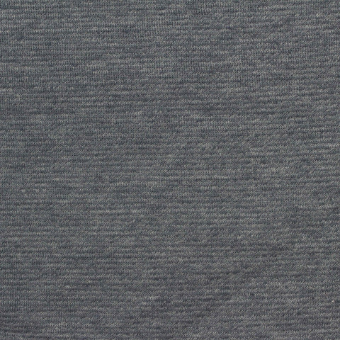 Blue Marl French Terry, Cotton-Poly, 260 gsm