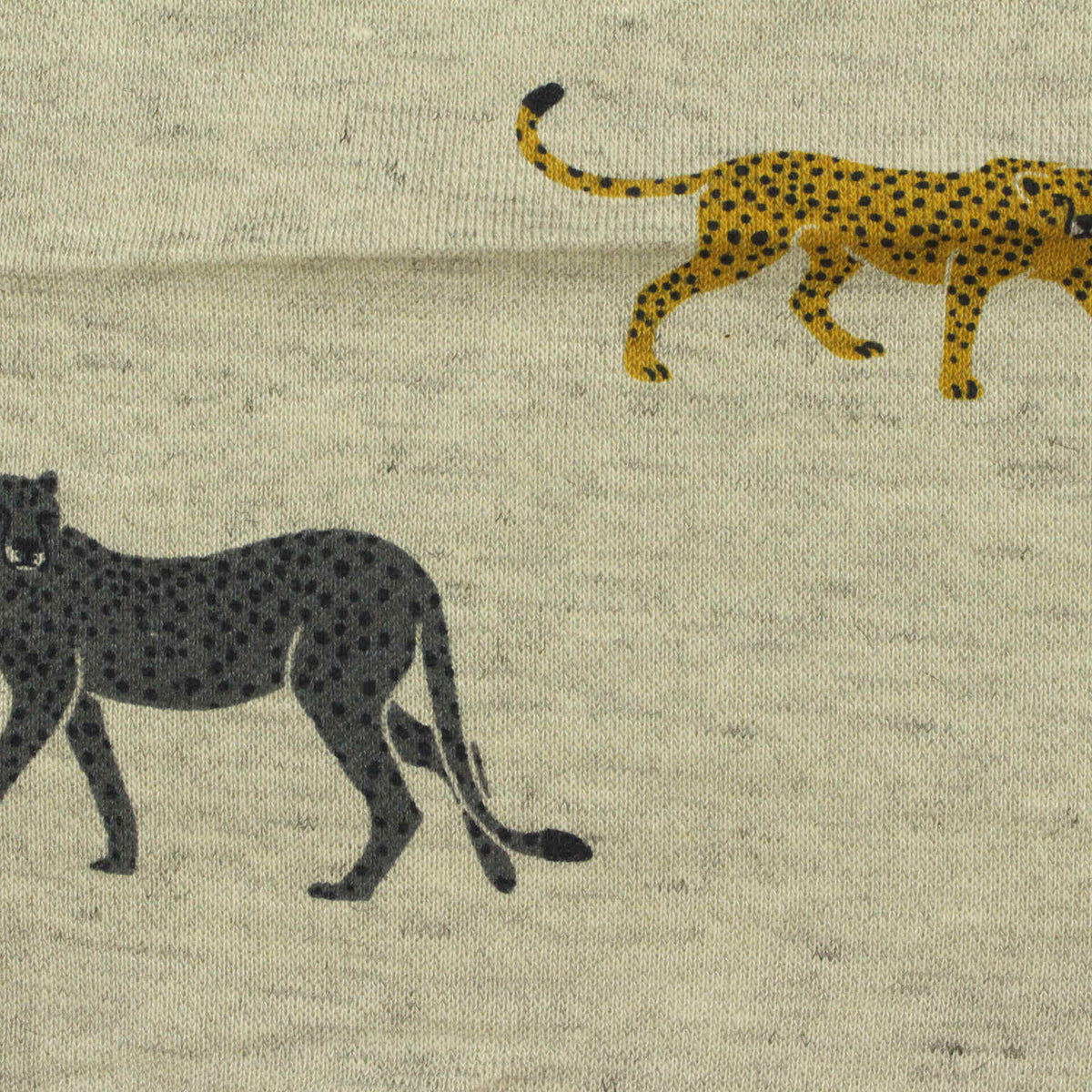 Black Cats French Terry, Poly-Cotton