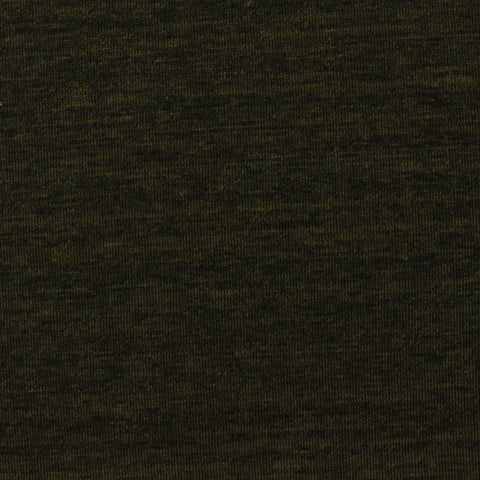 Dark Olive Marl Scuba Knit, Poly-Cotton, 260 gsm